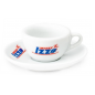 Set van 6 Espresso Izzo lage kopjes met schotels (50 cc) - 