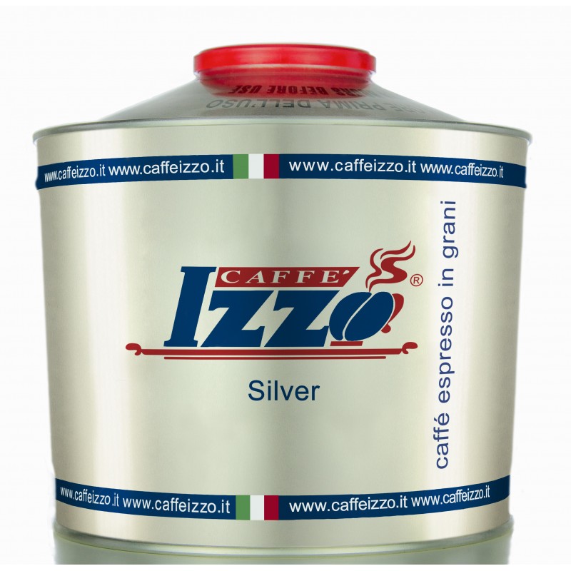 Caffè Izzo Silver blik koffiebonen  1 Kg